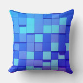装飾モダン青アクセント枕 クッション (正面)