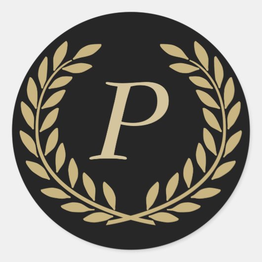 装飾モノグラムの作成 ラウンドシール (正面)