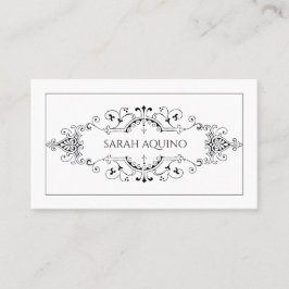 装飾モノグラムバナー コーリングカード