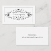 装飾モノグラムバナー コーリングカード (正面/裏面)