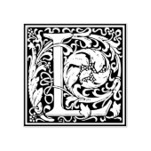 装飾モノグラム文字L ラバースタンプ (インプリント)