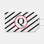 装飾モノグラム ギフトタグ (正面(横))