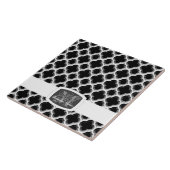 装飾モロッコトレリス(シルバー) (モノグラム) タイル (側面)