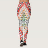 装飾ライン：シームレストライプのスな背景 レギンス (裏面)