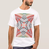 装飾ライン:シームレストライプのスな背景 Tシャツ (正面)