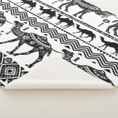 装飾ラクダのシームレスパターンデザイン シェルパブランケット (3/4)