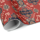 装飾ラグデザイン:ヴィンテージ幾何学的。 ラッピングペーパー (ロールコーナー)