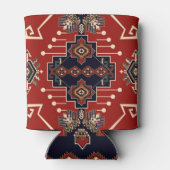 装飾ラグデザイン:ヴィンテージ幾何学的。 缶クーラー (裏面)