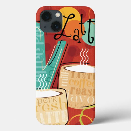 装飾ラテポットとカップ Case-Mate iPhoneケース (裏面)