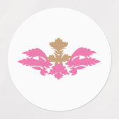 装飾ラベル | カスタムヴィンテージ住所 シール (デザイン1)