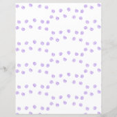 装飾ラベンダースワーズスクラップブック紙 (裏面)