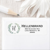 装飾リース住所 シール。 ラベル (インサイチュ)