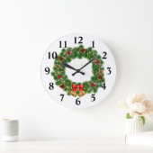 装飾リース ラージ壁時計 (ホーム)