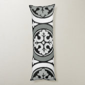 装飾ルネッサンスロゼットタイルデザイン ボディピロー (裏面 (縦))