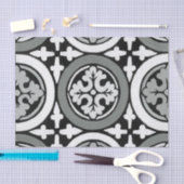 装飾ルネッサンスロゼットタイルデザイン 薄葉紙 (クラフト)