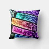 装飾レインボー鍵フラクタルプラッシュ装飾用クッション クッション (裏面)