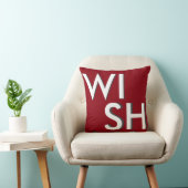 装飾レッド&ホワイトウィッシュ&ジョークリスマス クッション (椅子)