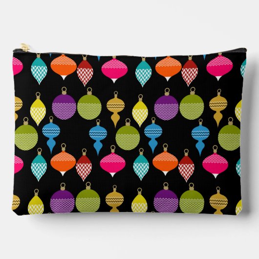 装飾レトロクリスマス装飾ボール アクセサリーポーチ (正面)