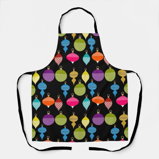 装飾レトロクリスマス装飾ボール エプロン (正面)