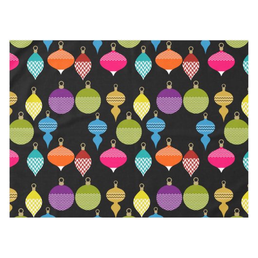 装飾レトロクリスマス装飾ボール テーブルクロス (正面(横))