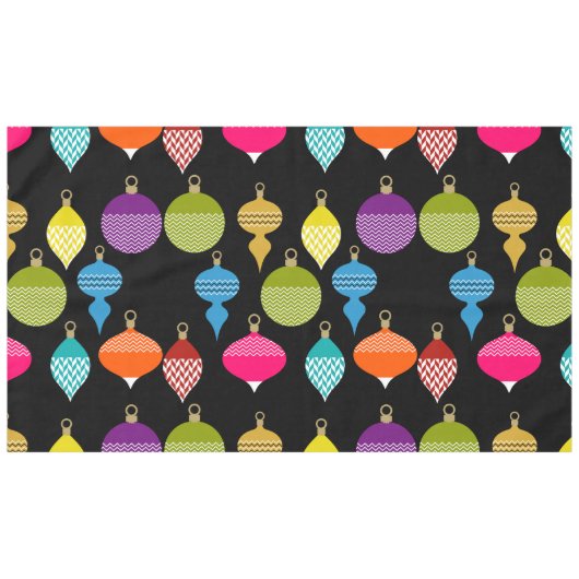 装飾レトロクリスマス装飾ボール テーブルクロス (正面(横))