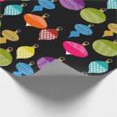 装飾レトロクリスマス装飾ボール ラッピングペーパー (角)