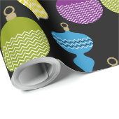 装飾レトロクリスマス装飾ボール ラッピングペーパー (ロールコーナー)