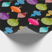 装飾レトロクリスマス装飾ボール ラッピングペーパー (角)