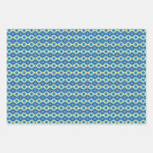 装飾レトロ幾何学模様 ラッピングペーパーシート (正面)