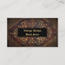 装飾ヴィンテージアンティークレザー金ゴールド 名刺