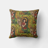 装飾ヴィンテージエンジェルスロークッション クッション (裏面)