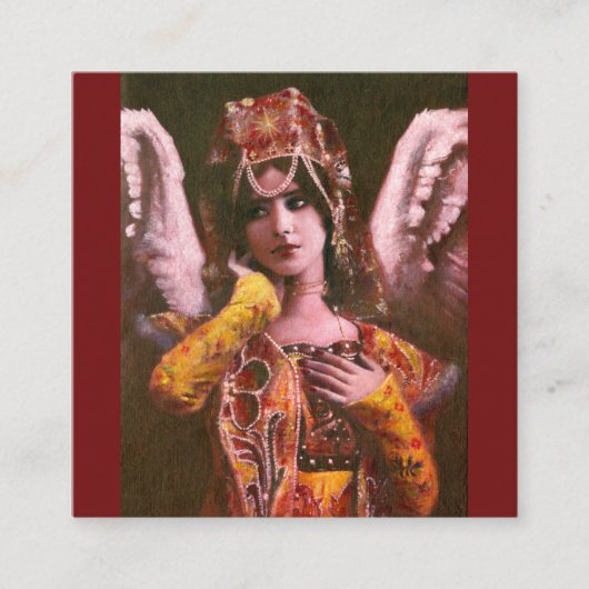 装飾ヴィンテージエンジェル割引カード 割引カード (正面)