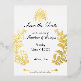 装飾ヴィンテージスタイル 箔招待状ポストカード