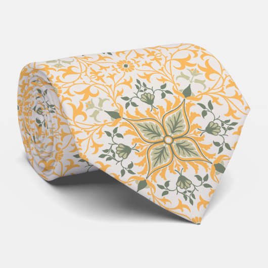 装飾ヴィンテージフローラつる植物 ネクタイ (ロール)