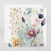 装飾ヴィンテージ水彩花 (正面/裏面)