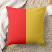 装飾ヴィンテージ2トーン赤い黄色の中国の母 クッション (ブランケット)