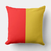 装飾ヴィンテージ2トーン赤い黄色の中国の母 クッション (正面)