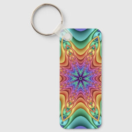 装飾万華鏡のように千変万化するパターンキーチェーン キーホルダー