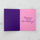 装飾万華鏡のように千変万化するパターンハッピーバースデーカード カード (内部)