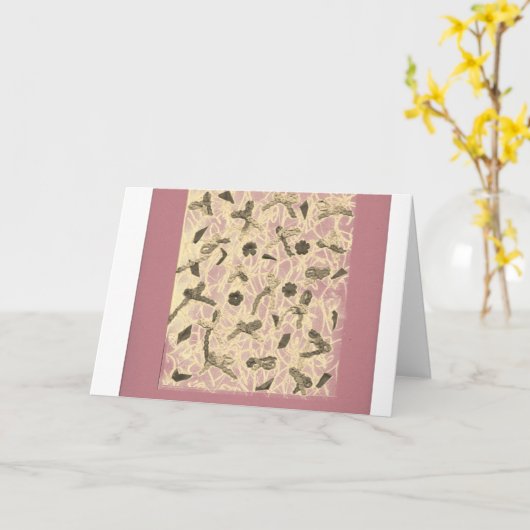 装飾付きの浮き矢印 カード (黄色い花)