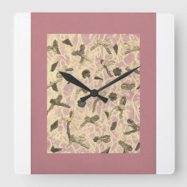 装飾付き浮き船首角時計 スクエア壁時計