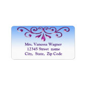 装飾住所 シール (正面)