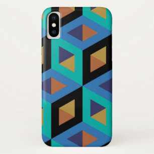 装飾六角形モザイクパターン iPhone X ケース