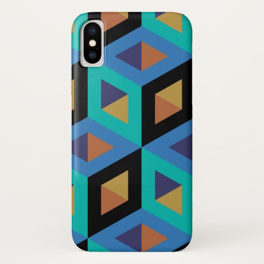 装飾六角形モザイクパターン Case-Mate iPhoneケース (裏面)