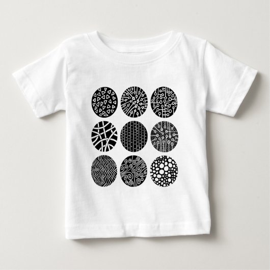 装飾円 ベビーTシャツ (正面)