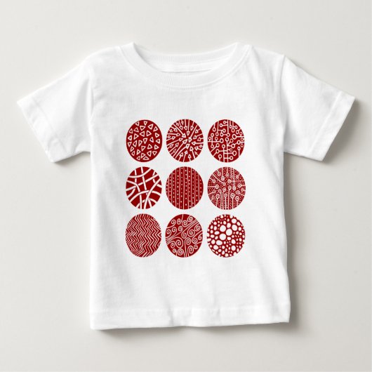 装飾円 ベビーTシャツ (正面)