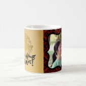 装飾写真フレームゴールデンペーパーカットルースターマグ コーヒーマグカップ (中央)