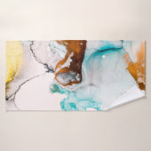 装飾写真。装飾絵を描。アルコールインク バスタオル (バスタオル)