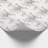 装飾冬のクリスマスデザイン ラッピングペーパー (角)