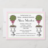 装飾刈り込み法のブライダルシャワーの招待状 招待状 (正面)